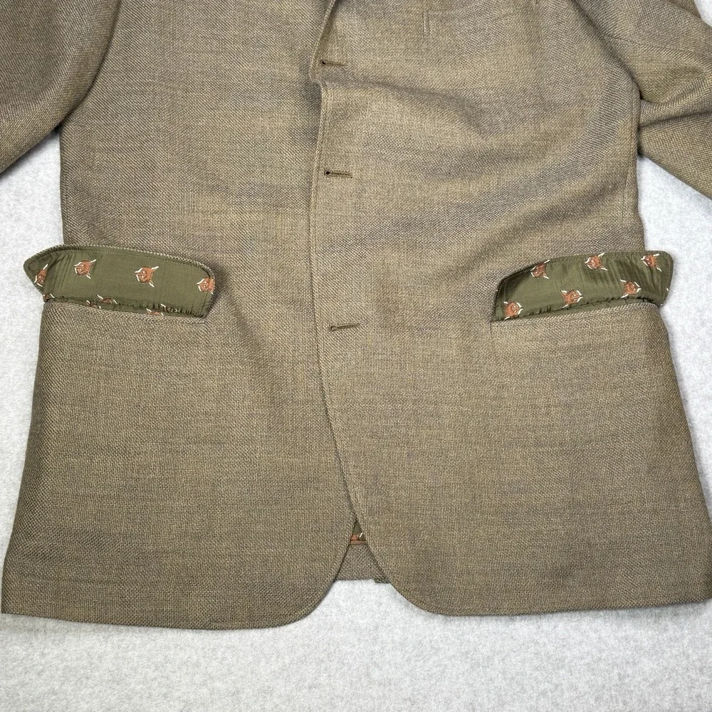 Rare Vintage 60s Chipp Tweed Jacket Sport Coat 3 Button Half Lined Fox Mens 43 L